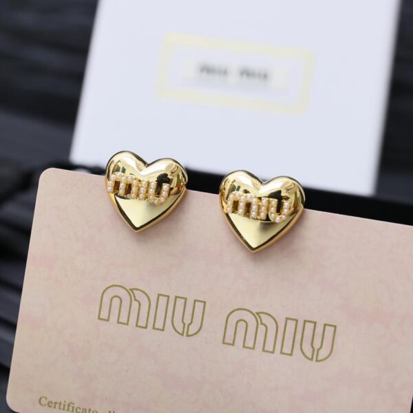 réplica,joyas,joyería,1:1,replica,fake,lujo,barato Pendientes clásicos de perlas Love de Miumiu (A106)