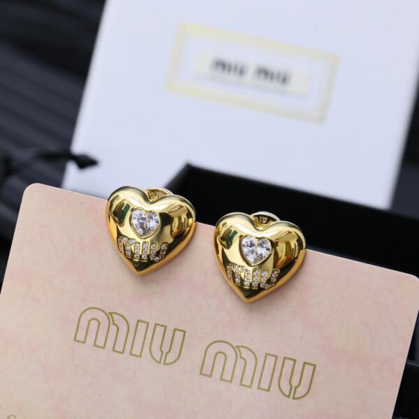 réplica,joyas,joyería,1:1,replica,fake,lujo,barato Pendientes amor clásicos Miumiu (0144)
