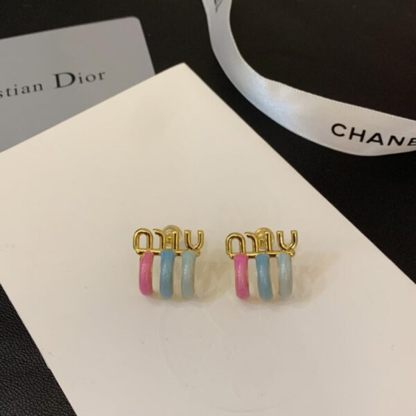 réplica,joyas,joyería,1:1,replica,fake,lujo,barato Miumiu últimos pendientes de perlas aguja de plata 925 (D735)