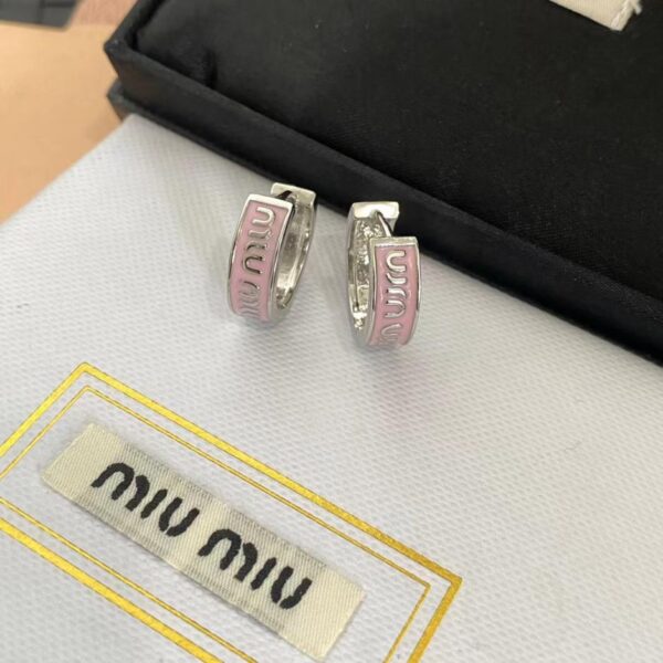 réplica,joyas,joyería,1:1,replica,fake,lujo,barato Miumiu últimos pendientes aguja de plata 925 (6066)