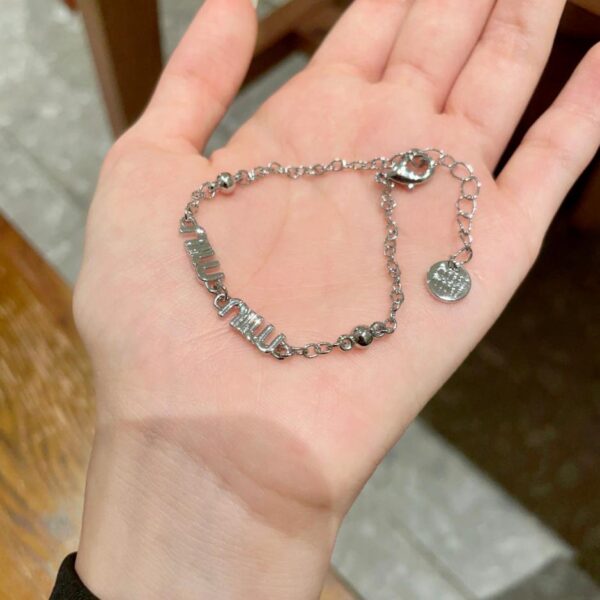 réplica,joyas,joyería,1:1,replica,fake,lujo,barato Pulsera letras miu miu (4A94)