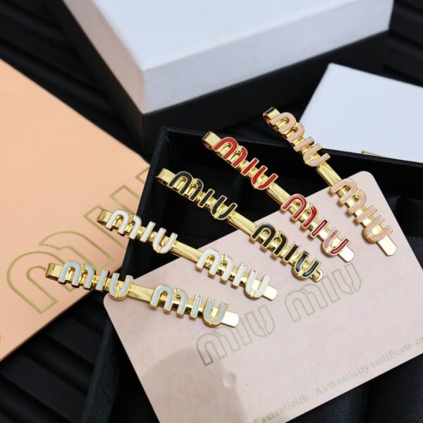 réplica,joyas,joyería,1:1,replica,fake,lujo,barato Pendientes miumiu acrílico dorado (437B)