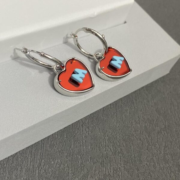 réplica,joyas,joyería,1:1,replica,fake,lujo,barato Los últimos pendientes miumiu con aguja de plata 925 (B53F)