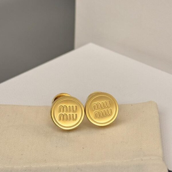 réplica,joyas,joyería,1:1,replica,fake,lujo,barato Pendientes redondos nuevos DiorMiuMiu (66FF)