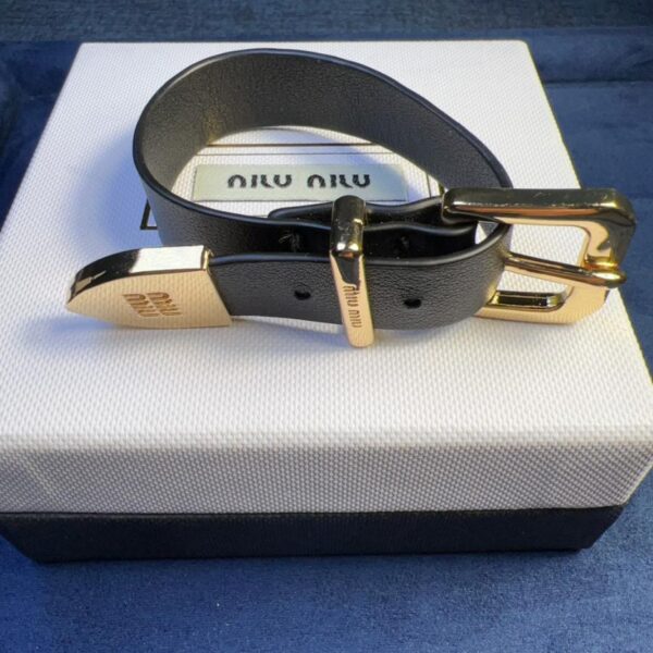 réplica,joyas,joyería,1:1,replica,fake,lujo,barato pulsera de cuero miumiu (D000)