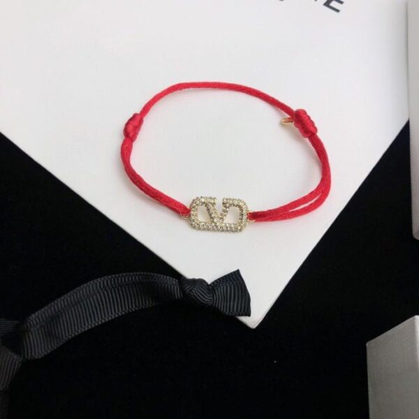 réplica,joyas,joyería,1:1,replica,fake,lujo,barato Cuerda roja de metal Valentino VLOGO (0D31)