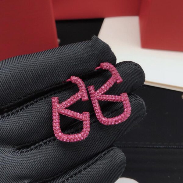 réplica,joyas,joyería,1:1,replica,fake,lujo,barato El último diamante violeta en forma de V de Valentino (E02D)