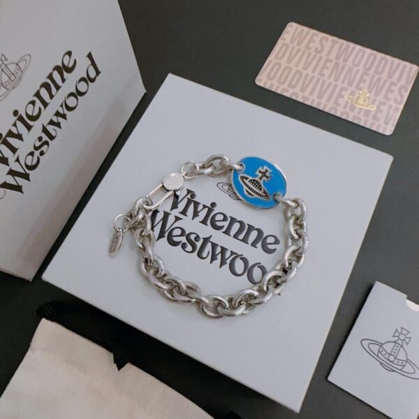 réplica,joyas,joyería,1:1,replica,fake,lujo,barato Pulsera estilo plata tailandesa de alta calidad con contador West Queen Mother versión Seiko 6444)
