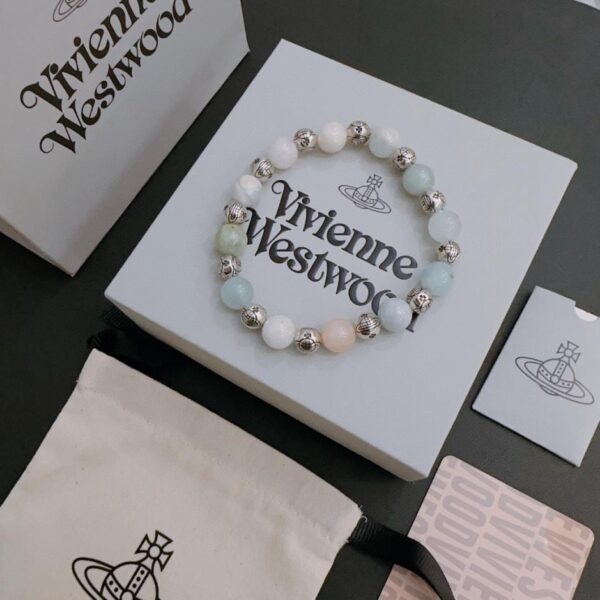 réplica,joyas,joyería,1:1,replica,fake,lujo,barato Pulsera estilo plata tailandesa con ágata reina madre 661A)