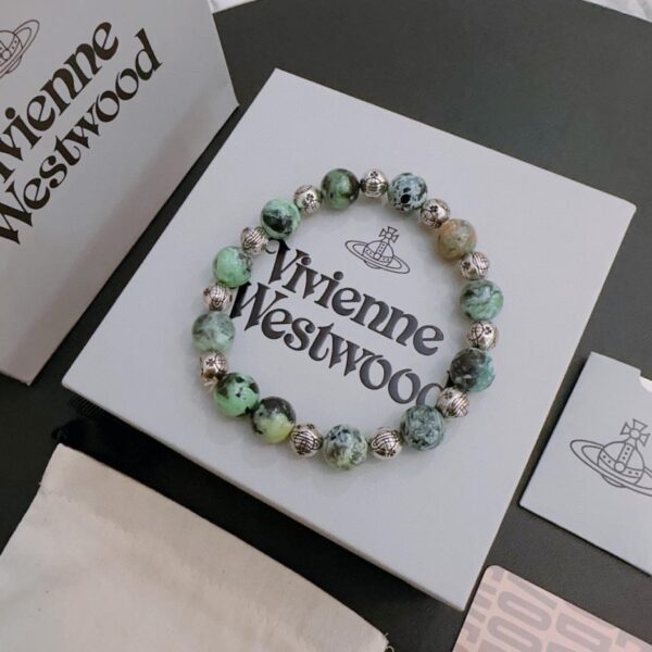 réplica,joyas,joyería,1:1,replica,fake,lujo,barato Pulsera estilo plata tailandesa con ágata reina madre 661A)