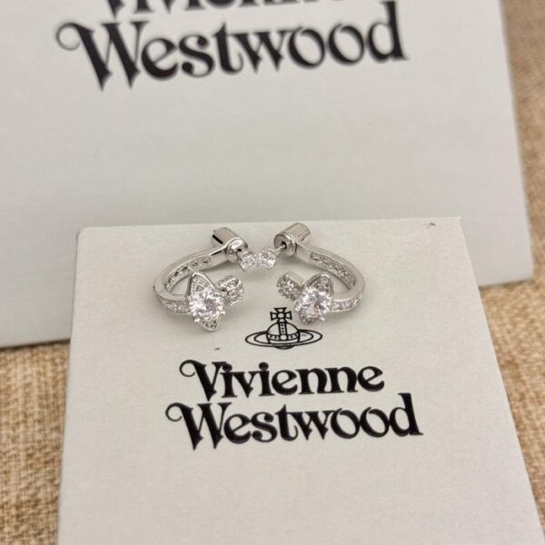 réplica,joyas,joyería,1:1,replica,fake,lujo,barato Pendientes Vivienne Westwood Saturno (F8A4)