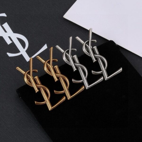 réplica,joyas,joyería,1:1,replica,fake,lujo,barato Pendientes de lujo clásicos Saint Laurent (F8F5)