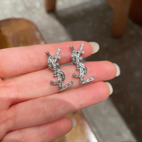 réplica,joyas,joyería,1:1,replica,fake,lujo,barato Pendientes nuevos Saint Laurent (F8B0)