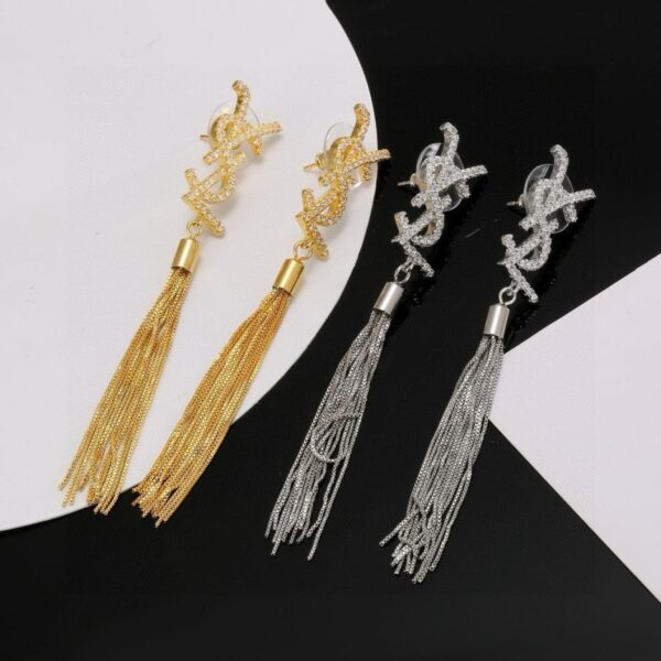 réplica,joyas,joyería,1:1,replica,fake,lujo,barato Pendientes Saint Laurent (A176)
