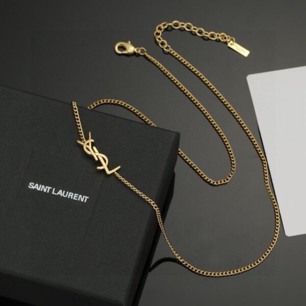 réplica,joyas,joyería,1:1,replica,fake,lujo,barato Collar Yves Saint Laurent(0BE5)