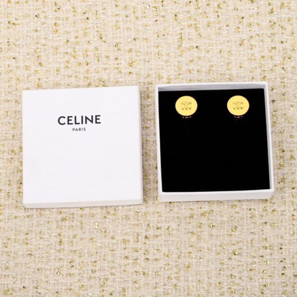 réplica,joyas,joyería,1:1,replica,fake,lujo,barato Pendientes anudados tridimensionales Celine