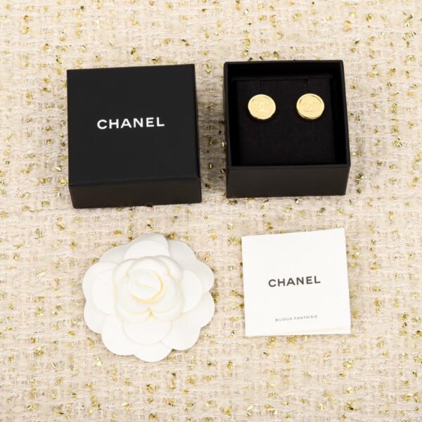 réplica,joyas,joyería,1:1,replica,fake,lujo,barato Pendientes de pastel redondos Chanel