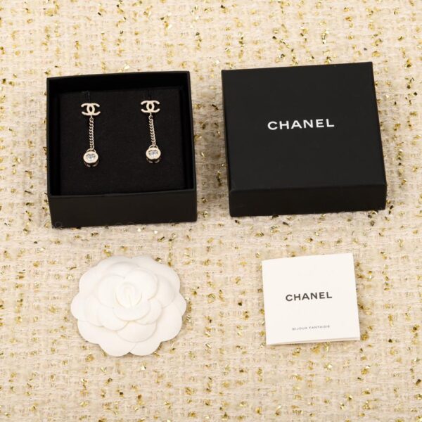 réplica,joyas,joyería,1:1,replica,fake,lujo,barato Aretes con borlas Love Double C de Chanel