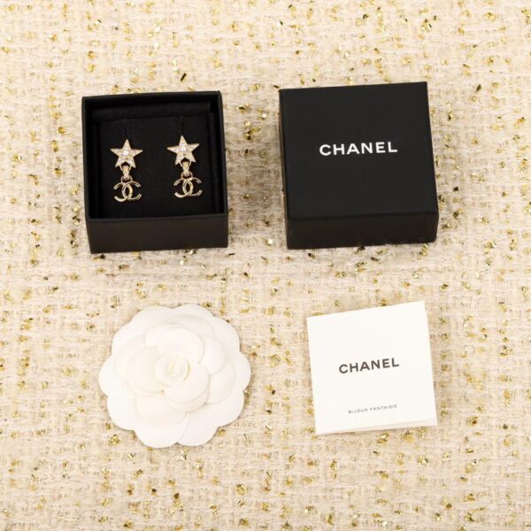 réplica,joyas,joyería,1:1,replica,fake,lujo,barato Chanel amor pendientes doble c