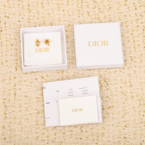 réplica,joyas,joyería,1:1,replica,fake,lujo,barato Anillo Dior de tres capas con cuentas y diamantes