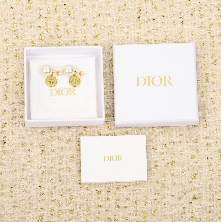 réplica,joyas,joyería,1:1,replica,fake,lujo,barato réplica,joyas,joyería,1:1,replica,fake,lujo,barato Pendientes Dior Bee CD resina perla Crucero último modelo