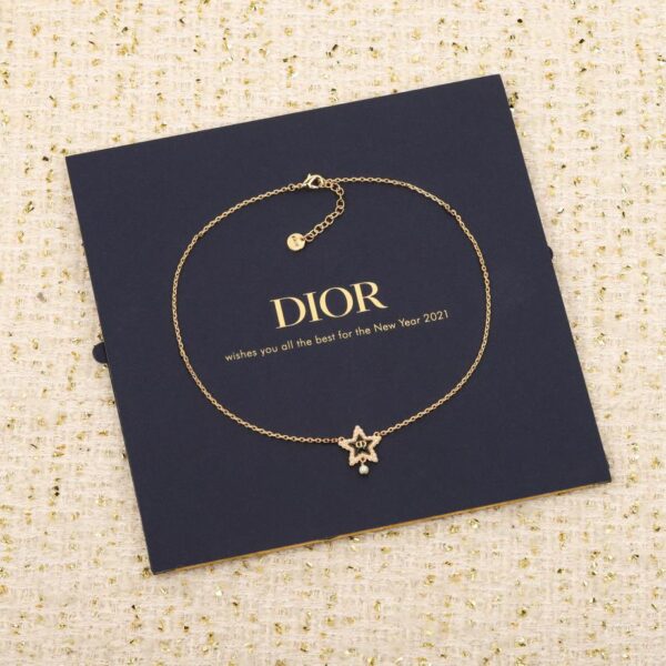 réplica,joyas,joyería,1:1,replica,fake,lujo,barato Anillo Dior CD completo de diamantes y perlas.