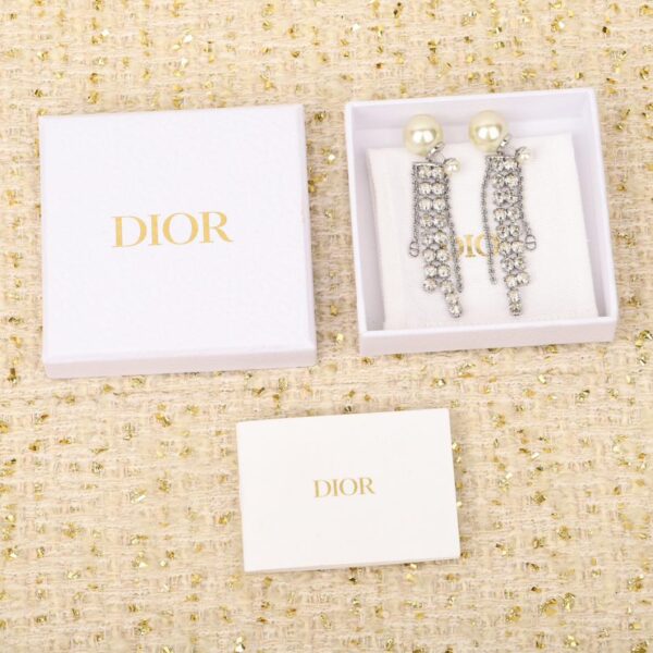 réplica,joyas,joyería,1:1,replica,fake,lujo,barato Collar Dior con doble CD de perlas