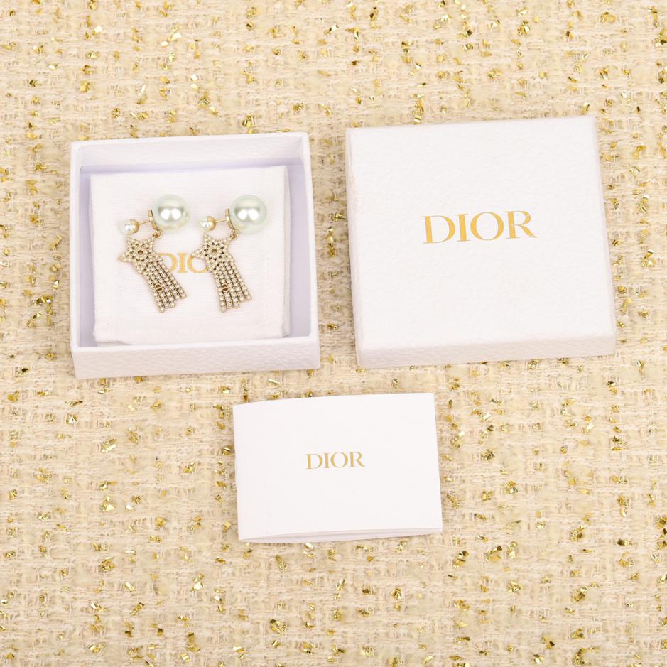 réplica,joyas,joyería,1:1,replica,fake,lujo,barato réplica,joyas,joyería,1:1,replica,fake,lujo,barato Pendientes Dior con perlas pentagrama