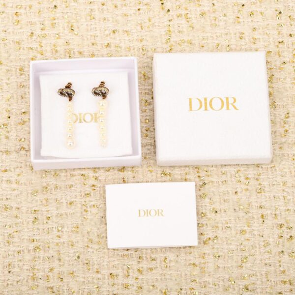 réplica,joyas,joyería,1:1,replica,fake,lujo,barato Pendientes Dior CD con perlas