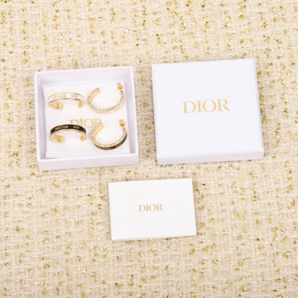 réplica,joyas,joyería,1:1,replica,fake,lujo,barato Pendientes Dior con perforación por goteo de aceite