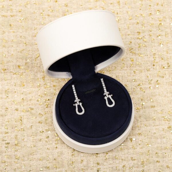 réplica,joyas,joyería,1:1,replica,fake,lujo,barato pendientes de herradura fred
