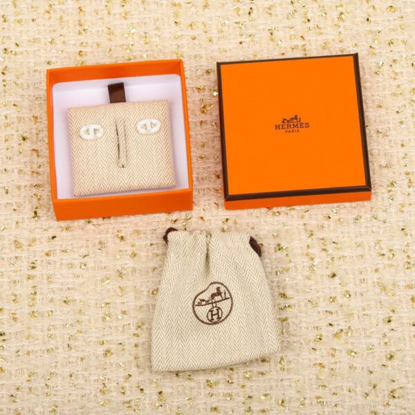 réplica,joyas,joyería,1:1,replica,fake,lujo,barato Pendientes colgantes de aceite con esmalte de poni Hermes