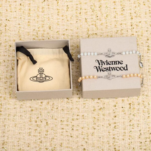 réplica,joyas,joyería,1:1,replica,fake,lujo,barato Vivienne Westwood pulsera con pez pequeño negro