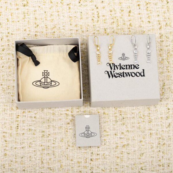 réplica,joyas,joyería,1:1,replica,fake,lujo,barato Pendientes con borlas de perlas de Vivienne Westwood