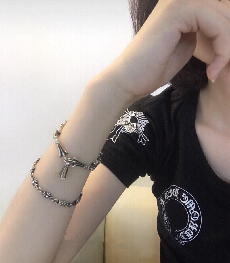 réplica,joyas,joyería,1:1,replica,fake,lujo,barato Pulsera cruzada con hebilla Chrome Hearts