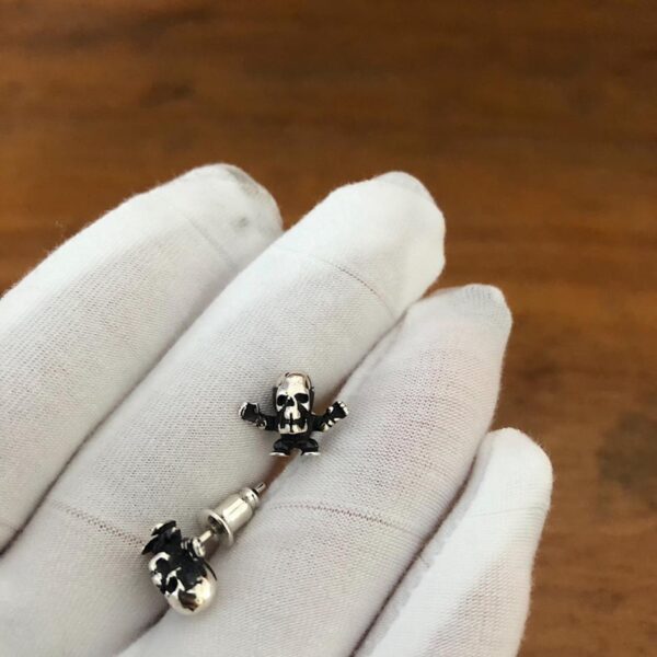 réplica,joyas,joyería,1:1,replica,fake,lujo,barato Pendientes Chrome Hearts Foti Skull Man