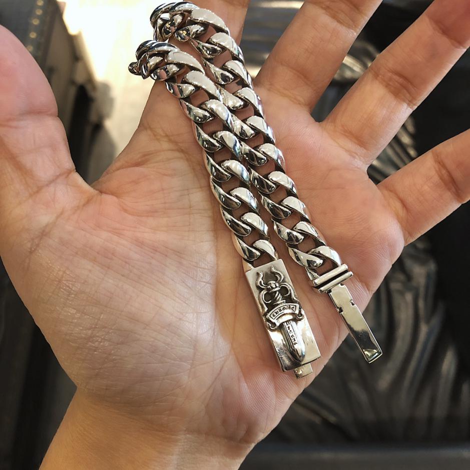 réplica,joyas,joyería,1:1,replica,fake,lujo,barato réplica,joyas,joyería,1:1,replica,fake,lujo,barato Pulsera de espada delgada con corazones cromados