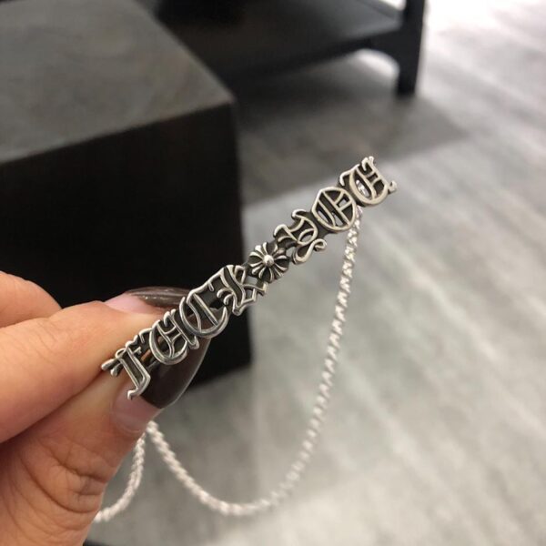 réplica,joyas,joyería,1:1,replica,fake,lujo,barato Collar con cadena y clavícula Chrome Hearts FK