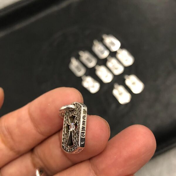 réplica,joyas,joyería,1:1,replica,fake,lujo,barato Collar Chrome Hearts cuadrado pequeño