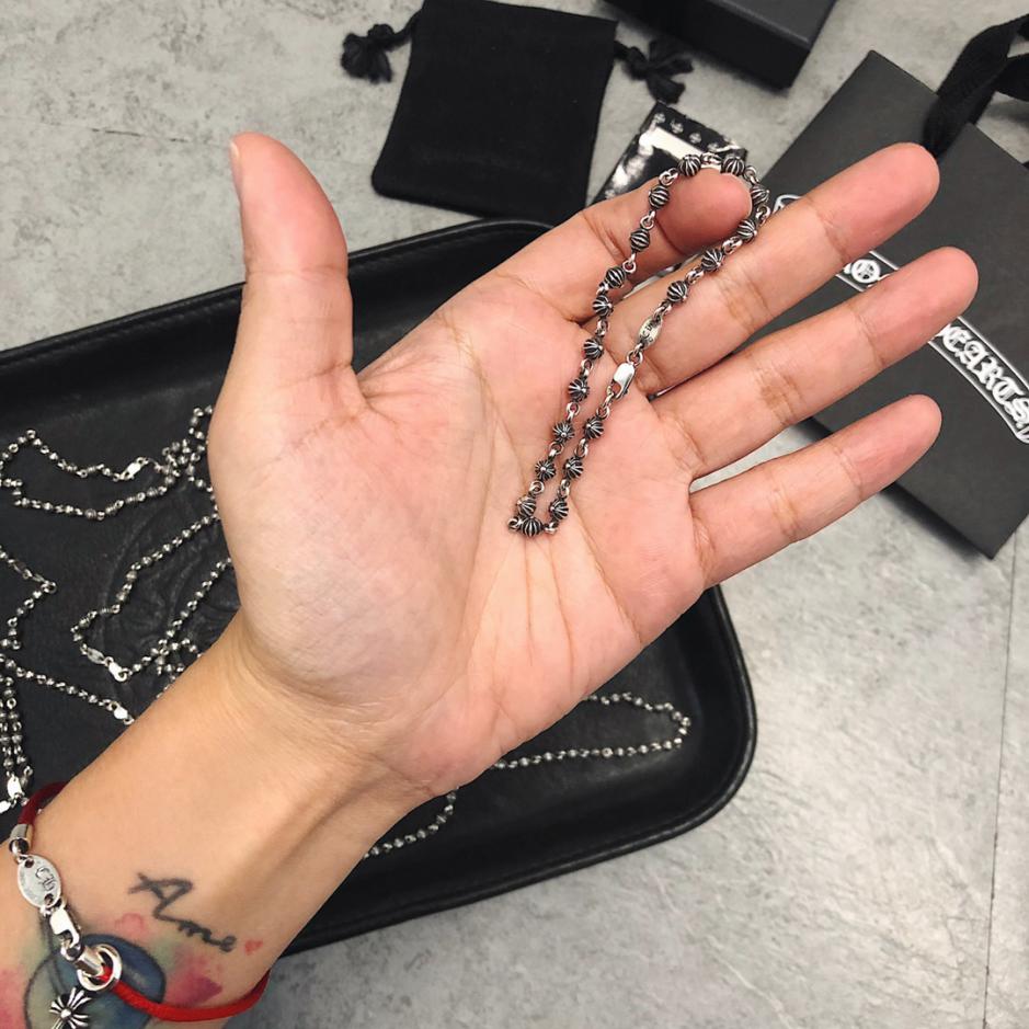 réplica,joyas,joyería,1:1,replica,fake,lujo,barato réplica,joyas,joyería,1:1,replica,fake,lujo,barato Pulsera/Collar de bolas cruzadas con cuentas de transferencia de corazones cromados