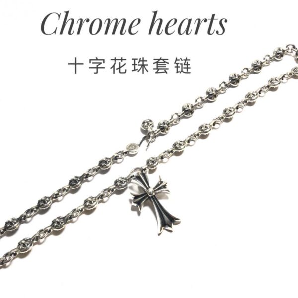 réplica,joyas,joyería,1:1,replica,fake,lujo,barato Pendientes con colgante de cruz de corazones cromados
