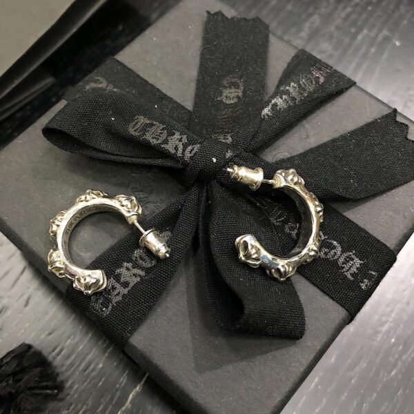 réplica,joyas,joyería,1:1,replica,fake,lujo,barato Chrome Hearts ﻿ Pendientes de flores cruzadas SBT