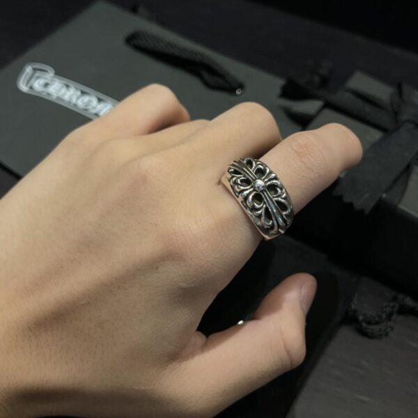 réplica,joyas,joyería,1:1,replica,fake,lujo,barato Anillo Estrecho Chrome Hearts Watcher