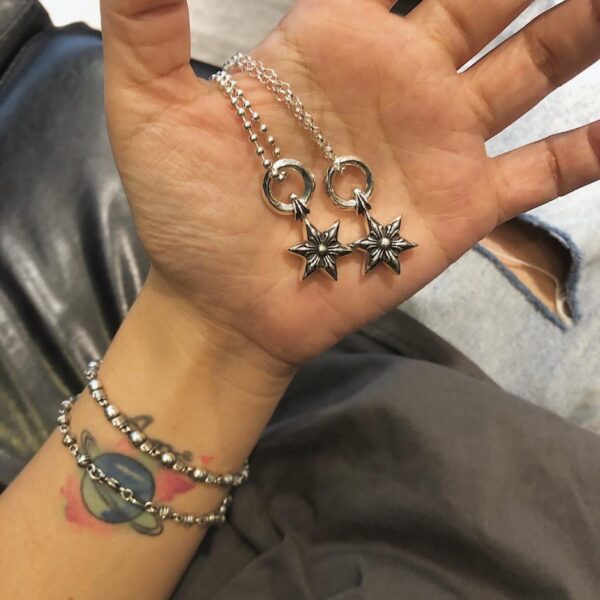 réplica,joyas,joyería,1:1,replica,fake,lujo,barato Collar Chrome Hearts estrella de seis puntas