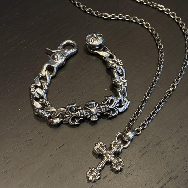réplica,joyas,joyería,1:1,replica,fake,lujo,barato Pulsera grande Chrome Hearts Flame Totem
