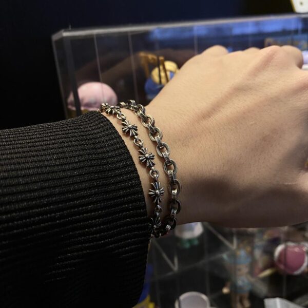 réplica,joyas,joyería,1:1,replica,fake,lujo,barato Pulsera Letra CH Corazones Cromados