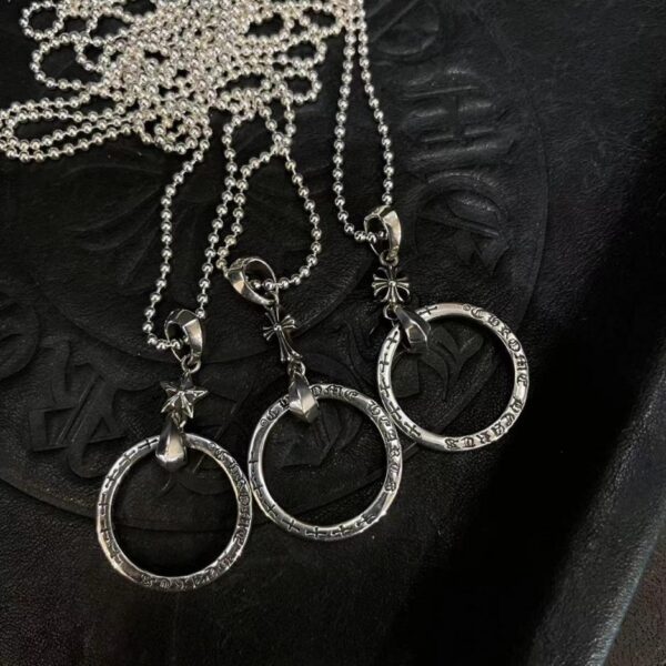 réplica,joyas,joyería,1:1,replica,fake,lujo,barato Chrome Hearts nuevo collar con colgante de cruz
