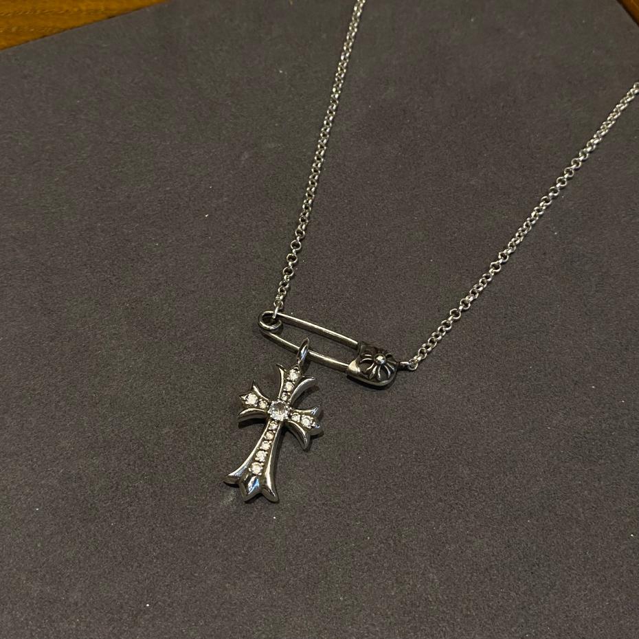 réplica,joyas,joyería,1:1,replica,fake,lujo,barato réplica,joyas,joyería,1:1,replica,fake,lujo,barato Cadena con pasador cruzado de corazones cromados