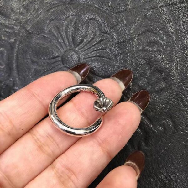 réplica,joyas,joyería,1:1,replica,fake,lujo,barato Cadena con pasador cruzado de corazones cromados