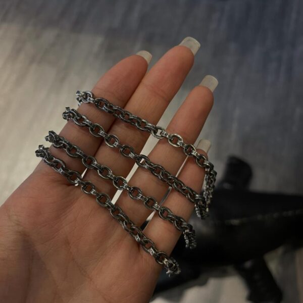 réplica,joyas,joyería,1:1,replica,fake,lujo,barato Cadena de letras Chrome Hearts ch